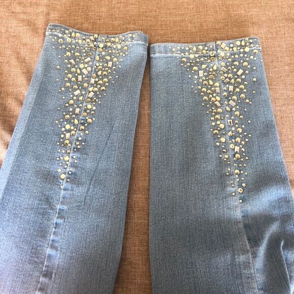 NYDY Amira Fitted Ankle Jeans Core Indigo Denim Size 2 - Picture 13 of 15